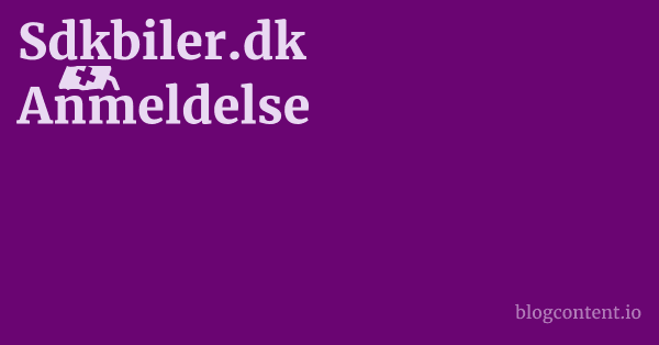 Sdkbiler.dk Anmeldelse 1 by Partners