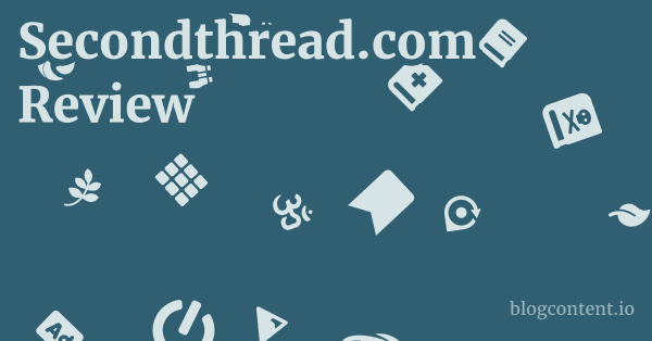 Secondthread.com Review 1 by Partners