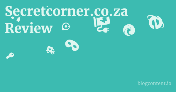 Secretcorner.co.za Review