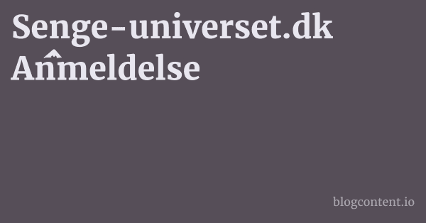 Senge-universet.dk Anmeldelse 1 by Partners