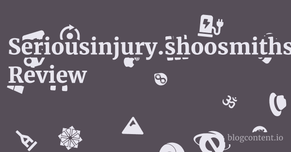 Seriousinjury.shoosmiths.com Review 1 by Partners