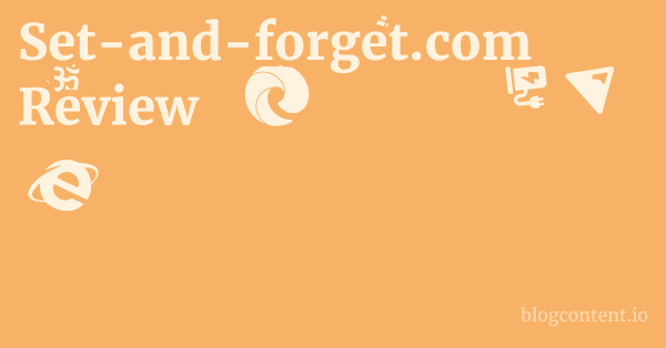 Set-and-forget.com Review 1 by Partners