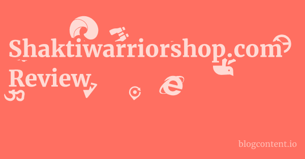 Shaktiwarriorshop.com Review 1 by Partners