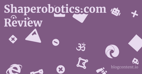 Shaperobotics.com Review 1 by Partners