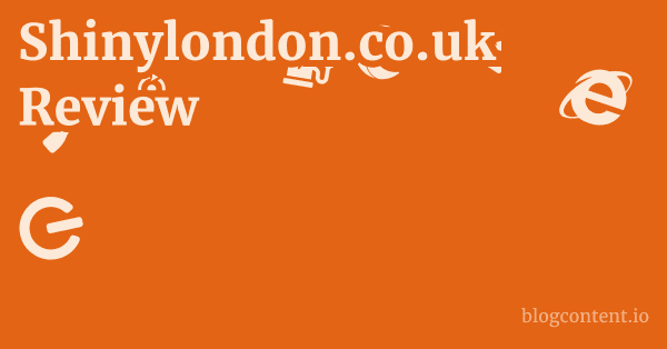 Shinylondon.co.uk Review 1 by Partners