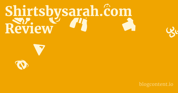Shirtsbysarah.com Review 1 by Partners
