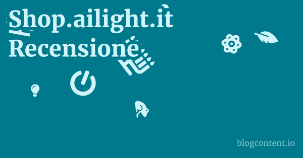 Shop.ailight.it Recensione 1 by Partners