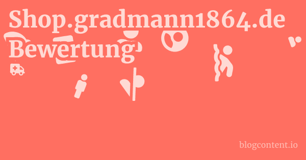 Shop.gradmann1864.de Bewertung 1 by Partners