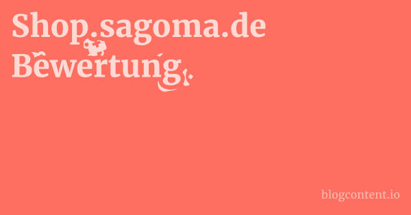 Shop.sagoma.de Bewertung 1 by Partners