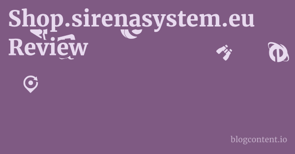 Shop.sirenasystem.eu Review 1 by Partners