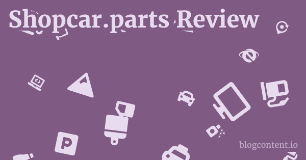 Shopcar.parts Review 1 by Partners