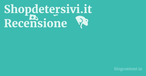 Shopdetersivi.it Recensione 1 by Partners