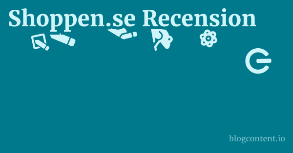 Shoppen.se Recension 1 by Partners