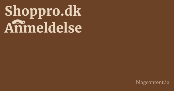 Shoppro.dk Anmeldelse 1 by Partners
