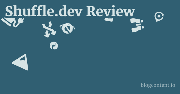 Shuffle.dev Review 1 by Partners
