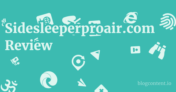 Sidesleeperproair.com Review 1 by Partners