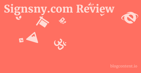 Signsny.com Review 1 by Partners