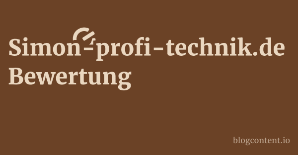Simon-profi-technik.de Bewertung 1 by Partners