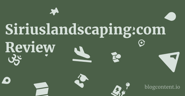 Siriuslandscaping.com Review 1 by Partners