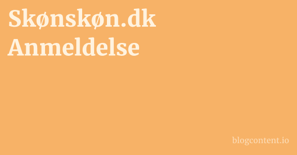 Skønskøn.dk Anmeldelse