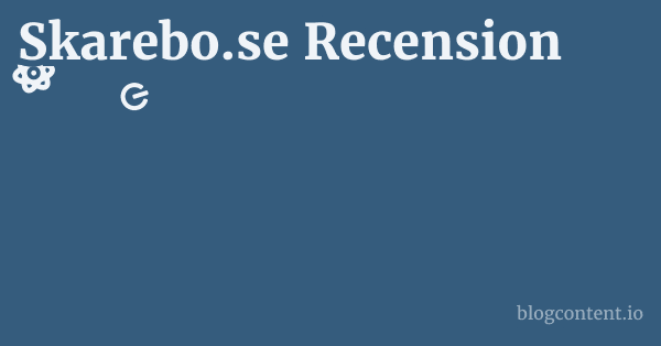 Skarebo.se Recension 1 by Partners