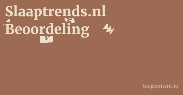 Slaaptrends.nl Beoordeling 1 by Partners