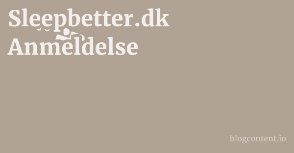 Sleepbetter.dk Anmeldelse 1 by Partners
