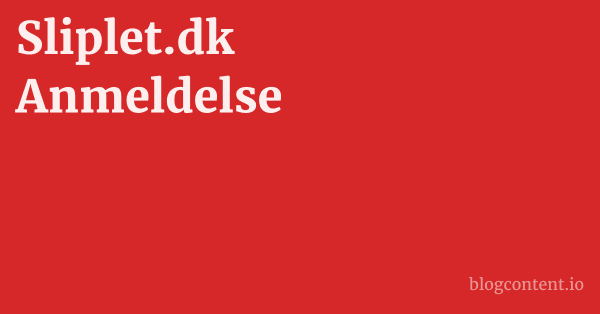 Sliplet.dk Anmeldelse 1 by Partners