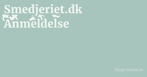 Smedjeriet.dk Anmeldelse 1 by Partners
