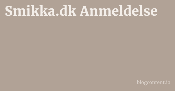Smikka.dk Anmeldelse 1 by Partners