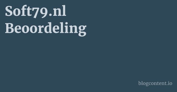 Soft79.nl Beoordeling 1 by Partners