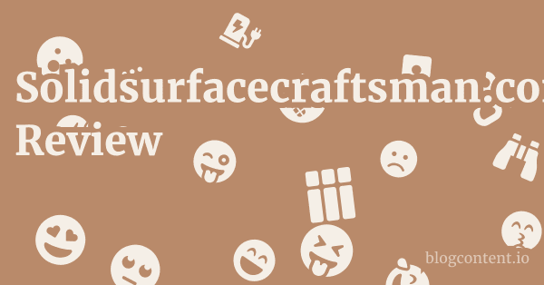 Solidsurfacecraftsman.com Review 1 by Partners