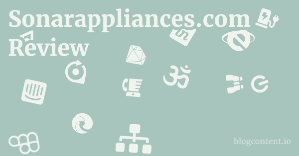 Sonarappliances.com Review 1 by Partners