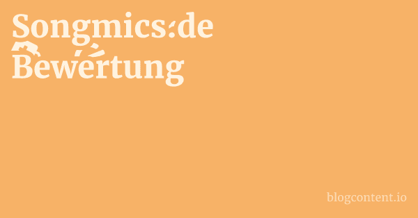 Songmics.de Bewertung 1 by Partners