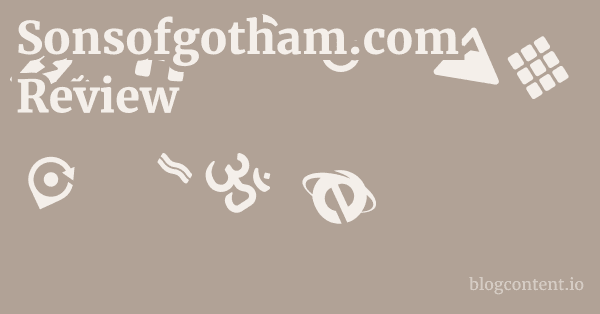 Sonsofgotham.com Review 1 by Partners