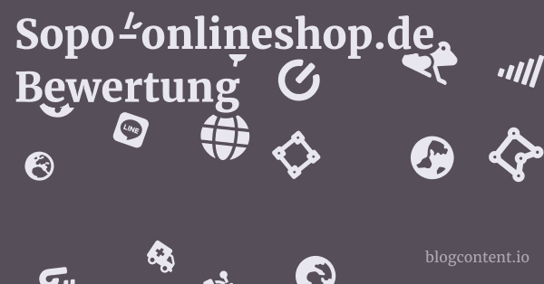 Sopo-onlineshop.de Bewertung 1 by Partners
