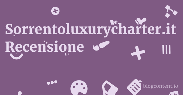 Sorrentoluxurycharter.it Recensione 1 by Partners