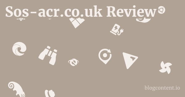 Sos-acr.co.uk Review 1 by Partners