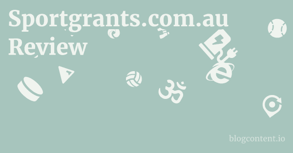 Sportgrants.com.au Review 1 by Partners