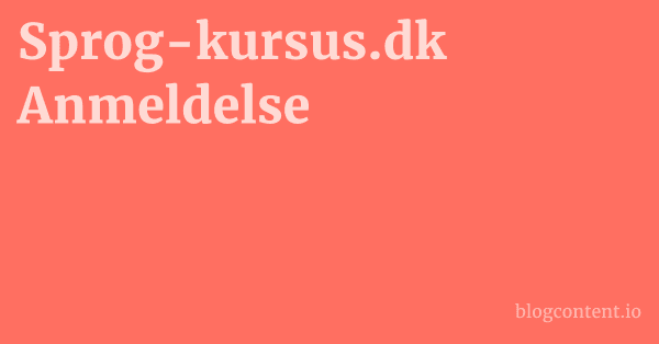 Sprog-kursus.dk Anmeldelse 1 by Partners