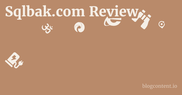 Sqlbak.com Review 1 by Partners