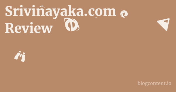 Srivinayaka.com Review 1 by Partners