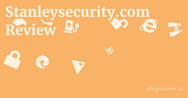 Stanleysecurity.com Review 1 by Partners
