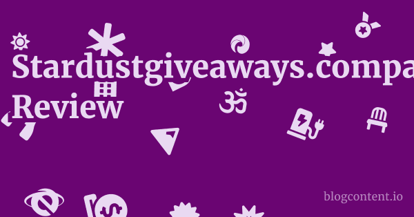 Stardustgiveaways.company.site Review 1 by Partners