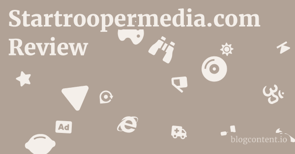 Startroopermedia.com Review 1 by Partners