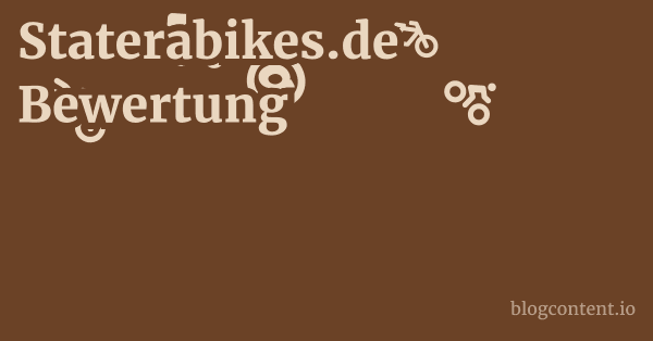 Staterabikes.de Bewertung 1 by Partners