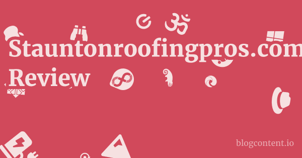 Stauntonroofingpros.com Review 1 by Partners