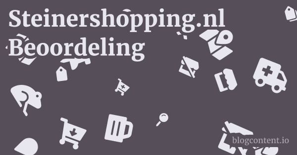 Steinershopping.nl Beoordeling 1 by Partners