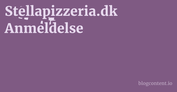 Stellapizzeria.dk Anmeldelse 1 by Partners