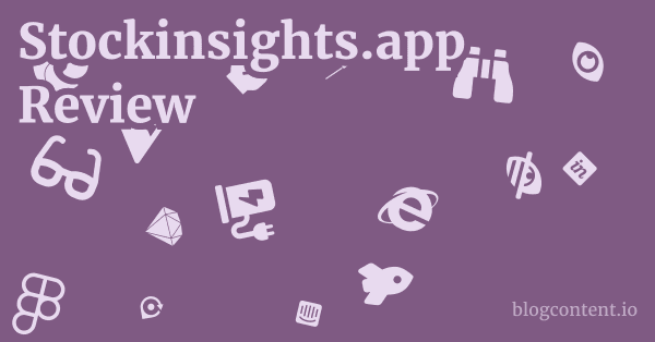 Stockinsights.app Review 1 by Partners